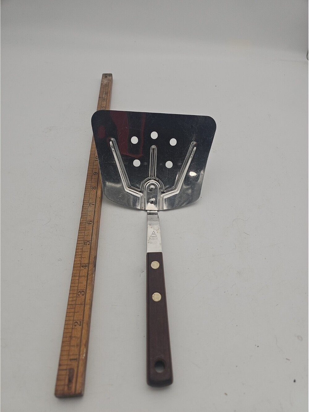 Household Vintage 9" Spatula Short Wide Pancake Turner Flipper Stainless USA"